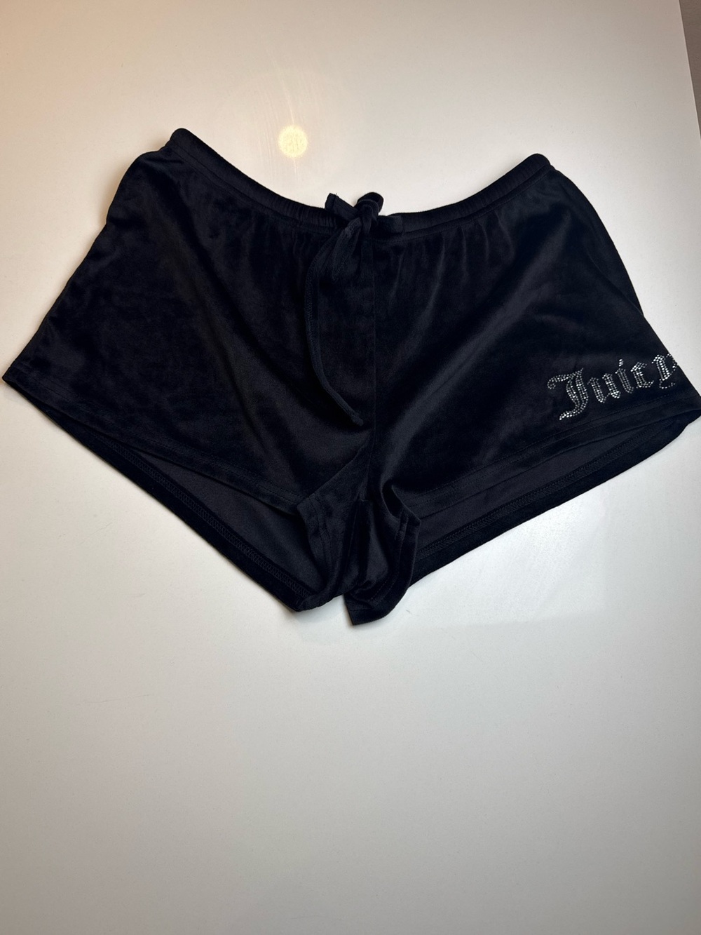 Juicy Couture Black Velour Women's Lounge Shorts Size M